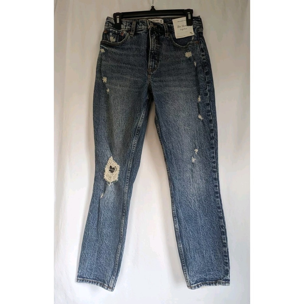 Abercrombie & Fitch Jeans The Super Skinny Ankle High Rise Womens 28/6R NWT